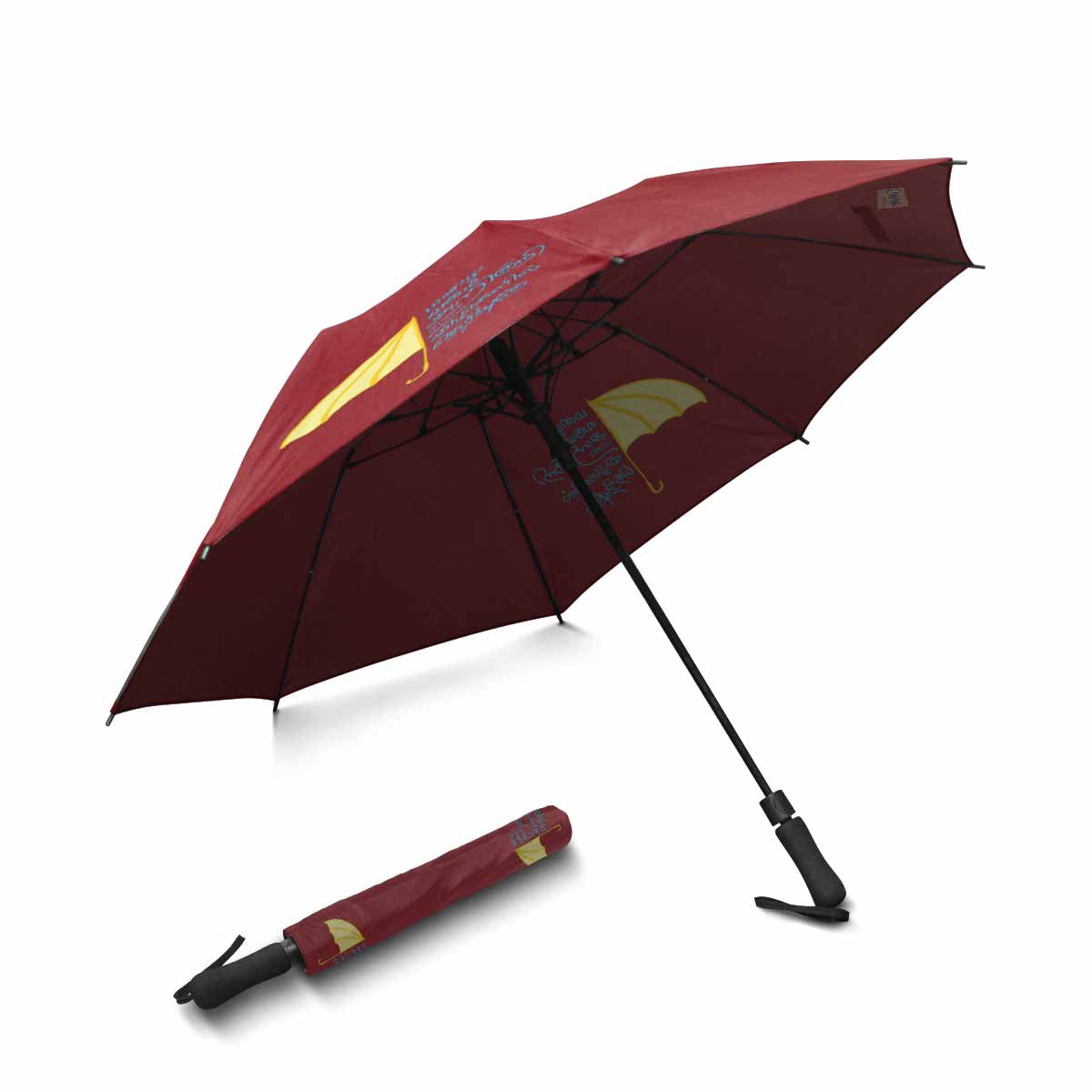 Mazhai Varum Arikuri 42" Semi-Automatic Foldable Umbrella